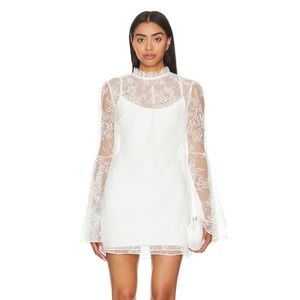 X Revolve Leilani Dress in Ivory